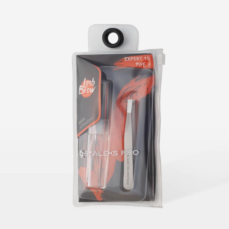 STALEKS PRO Eyebrow tweezers EXPERT 10 TYPE 1 (wide straight) 2
