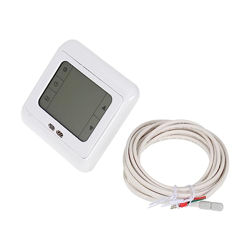 COOLHIYA デジタルサーモスタット lcd wifiサーモスタット ワイヤレスコントローラー プログラム可能 電気暖房 Wi-Fi 白い