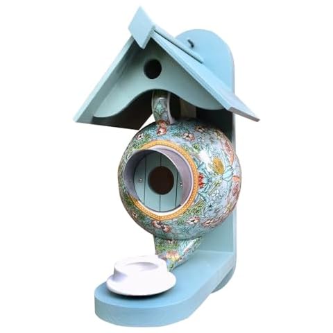 Crab Shopkeeper Teal Teapot Bird House by Sufeasdf Cover