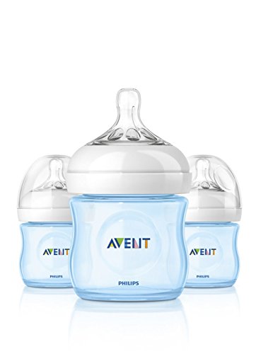 Image of Philips AVENT Natural Bottle Set 3 Pack - 4oz (Boy)