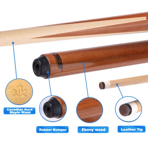 Gse 36" 1-Piece Canadian Maple Shorty Billiard Pool Cue Sticks, Hardwood Billiard House Bar Pool Cue (36-Inch) #TOP1