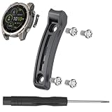Paraurti protettivi di ricambio compatibili con Garmin Fenix 8/Tactix 8/Quatix 8, strisce anti-collisione con cacciavite e viti (Grigio scuro, 51mm)