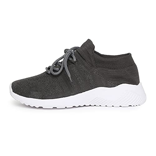 Image of Longies Men's Shoes with lace Dark Grey Casual Shoes-11 /UK (LGMLSSV001)
