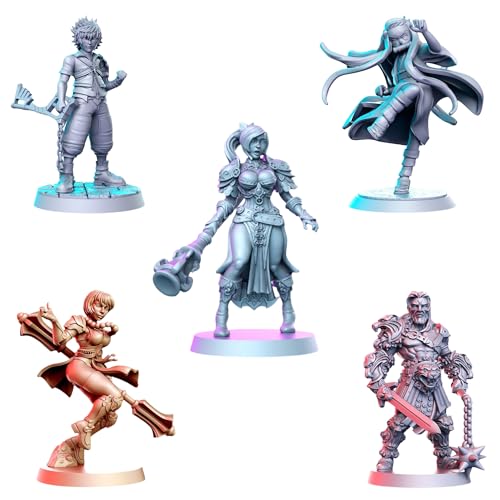Set de 15 Miniaturas de Resina sin Pintar para RPG miniatura 2