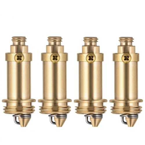 Hawdows Lot de 4 Bondes à Ressort en Laiton, Pop-up Boulon, Remplacement pour Évier de Baignoire, Bonde de Lavabo avec Mécanisme à Ressort et Boulon