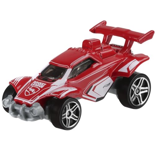 Mattel Hot Wheels - Veicolo da collezione pressofuso, Octane ~ Hot Rod Rocket League rosso e bianco ~ HW Screen Time Collection ~ 8/10~13/250