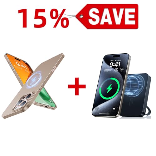 TORRAS Ostand 10,000mAh QI2 Magnetic Battery Pack with Stand & Magnetic Case — Buy Together to Save 15%