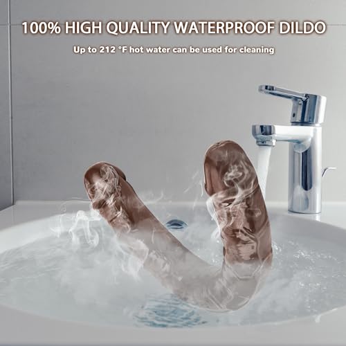 18.1 * 1.7 Inch Double Dildo Crystal Jelly Realistic Anal Long Dildo Penis - Image 5