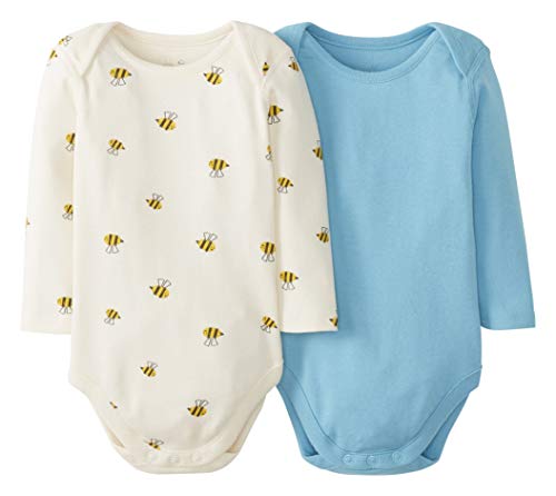 Image of Moon and Back Unisex-Baby Long Sleeve Bodysuit
