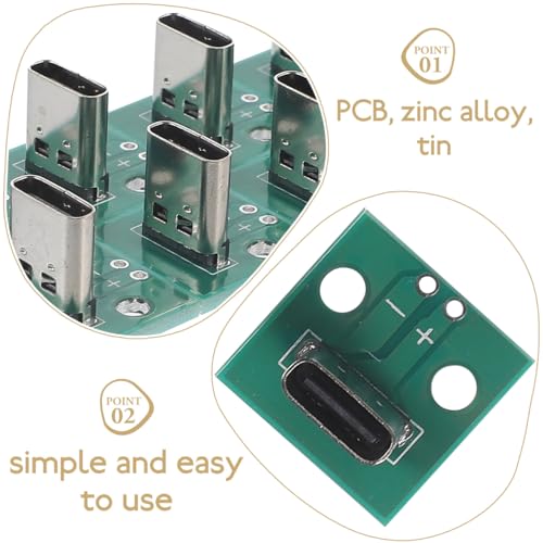 Adaptador TARJETA USB C Hembra Vertical 6-Pines miniatura 4