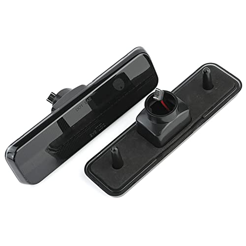 Nslumo Led Front Side Marker Lights Replacement For 1972-1993 Do'dge Ram D150 D250 D350 W250 Pickup Ramcharger, Smoke Lens Amber Led Pair Driver Passenger Side Turn Signal Parking Light Kit 3587436 #TOP1