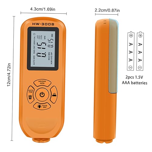 Medidor Digital Portátil de Espesor de Pintura para Autos miniatura 2