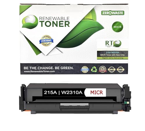 Toner MICR RT 215A compatible HP W2310A résout les rejets de chèques sur Laserjet M182 M183