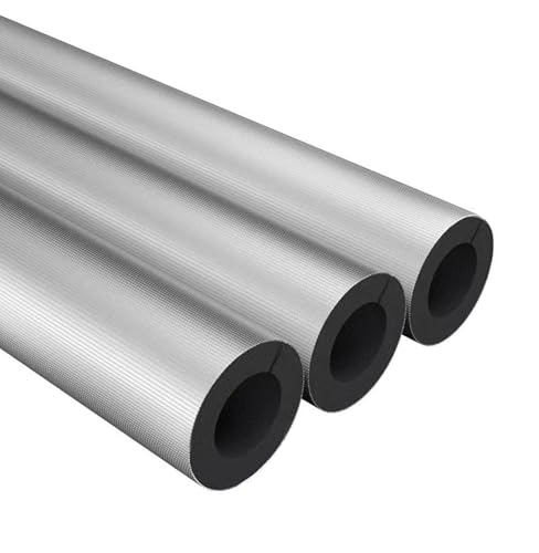 Tubo isolante autoadesivo in schiuma pre-fessura per protezione antigelo, adatto per tubi da 16-114 mm, ideale per irrigazione invernale all'aperto e tubi dello scaldabagno (22 mm x 20 mm x 95 cm)