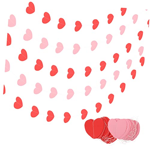 CIMAXIC 6 Piezas De Amor Decoraciones De Cumpleaños De Sirena Feliz Dia De San Valentin Guirnalda Decoraciones De Orgullo Guirnalda De Cumpleaños Decoracion Dia Del Padre Papel