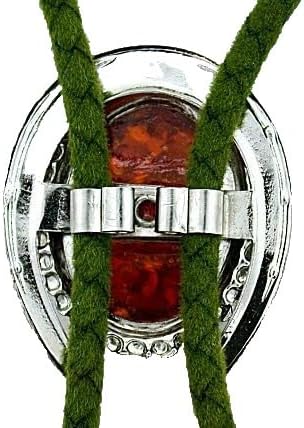 Baltic Amber 25x18 Oval Cab Cabochon Horseshoe Bolo Tie Cord Tip EPBT89N/121725