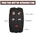 uxcell New 5 Buttons Uncut Insert Key Fob Remote Control Case Shell Replacement 3043A-TX9 for Land for Rover Freelander Discovery 2