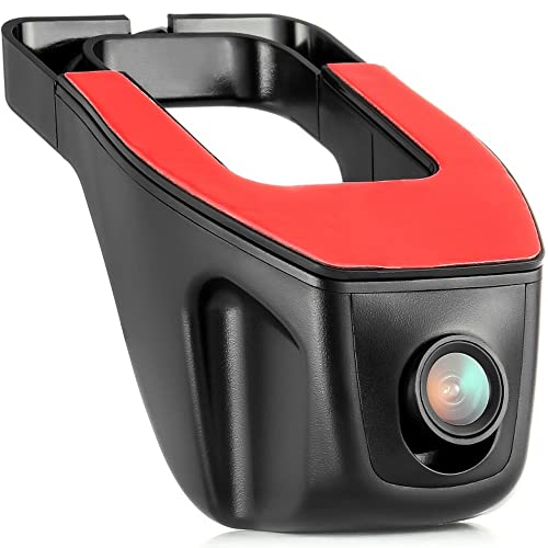 Retoo Cámara de Tablero 1080P con Sensor G y Campo de visión de 170°, USB, 1920x1080 30 FPS, cámara para Auto Full HD Compatible con Tarjeta SD, detección de Movimiento, Delantera o Trasera