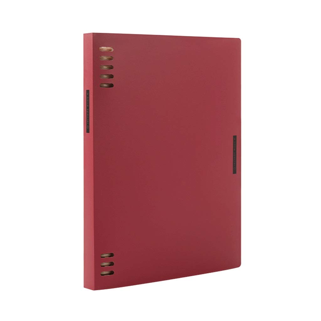 diario A5 B5 Cuaderno esmerilado de hoja suelto removible Cuaderno de cuaderno espiral Múltiples índices Libretas for suministros de oficina de la escuela secundaria ( Color : Red , SizeA5 , B5 : B5 )