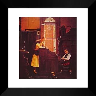Marriage License 20x20 Framed Art Print by Rockwell, Norman