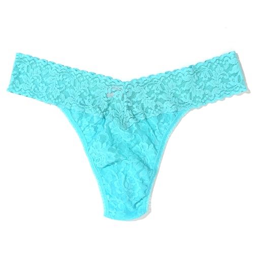 hanky panky - Signature Lace Original Rise Thongs: Summer Edition| One Size 4-14 | Lace Lingerie Underwear | 3 or 5 pack3