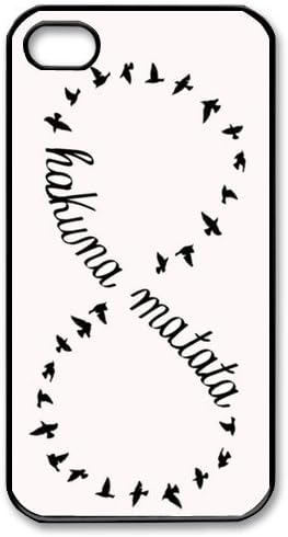 Keep Calm and Hakuna Matata Tribal Pattern Snap On Case Cover for Apple iPhone 4/4s Best Case Show 1ya320