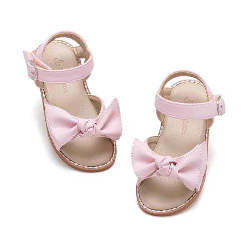 Image of THEE BRON Girls Pink Sandals Toddler Summer Dress Shoes(AA398 Toddler,Pink /7M)