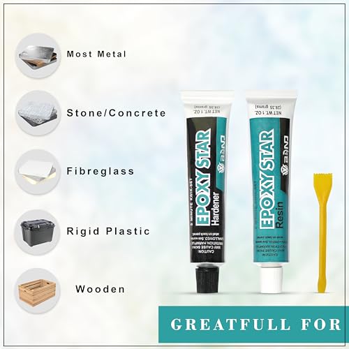 Image of GLUN Epoxy Quick Dry Metal Repair Paste, High Strength Industry Metal Repair Adhesive Casting Glue, Dry in 4-5-Minute, High-Temperature Super Strong Tubes