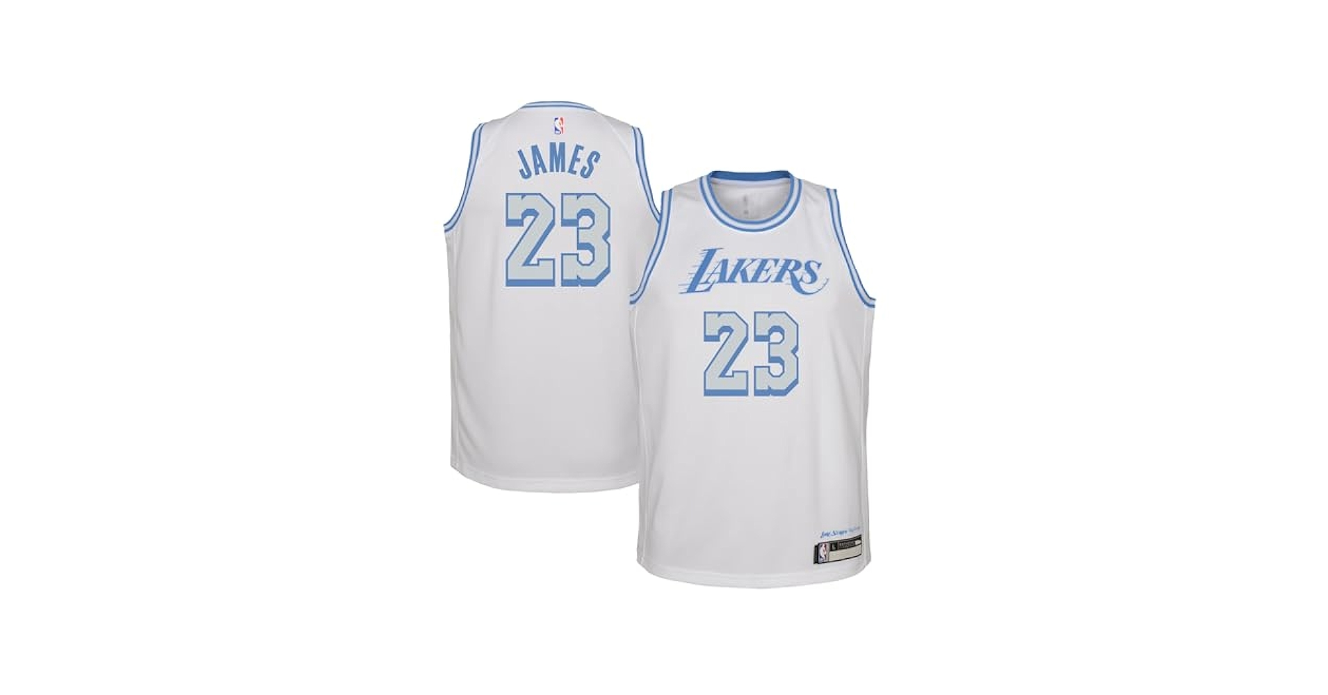 Outerstuff Lebron James Los Angeles Lakers White Blue #23