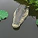 MONT PLEASANT Floating Alligator Head Decoy, Pond Accessories Alligator Pool Float, Fake Gator Head, Duck Deterrents for Pool and Pond, Outdoor Pool Decor Crocodile Head for Decorations