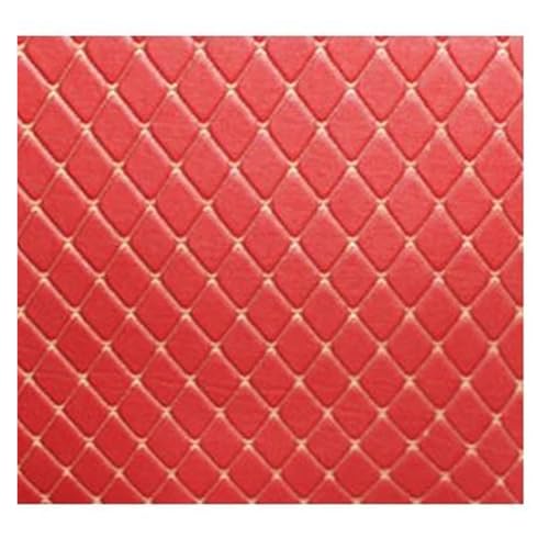 Alfombrilla Antideslizante para Ford para Mustang 2015 2019 Estera Cuero para Maletero Coche Forro Carga Accesorios Alfombra Alfombrillas para Botas Cubeta De Maletero(Vino Rojo)