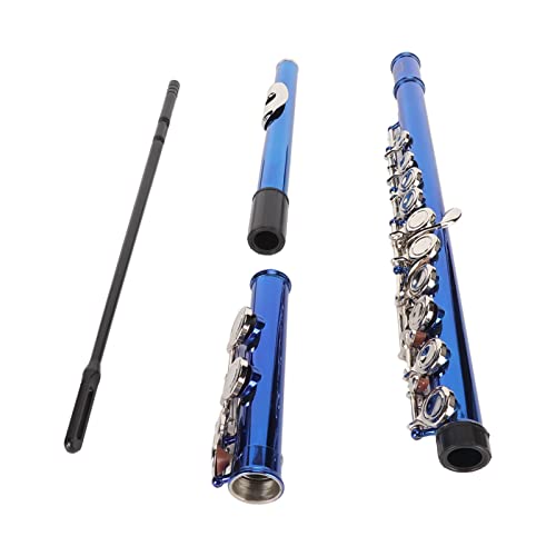 16 Key Flute, Treasure Blue Closed Hole Flutes Flexible Hand Polished Wide Vocal Range For Home For Beginner #TOP21