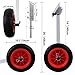 DjxAzthuria 2PCS Inflatable Boat Launching Wheel 136 KG Weight Load Capacity Aluminum Frame 38CM Diameter Rubber Tire Ship Moving Tool Boat Dolly Boat Launching Wheels Boat Launching