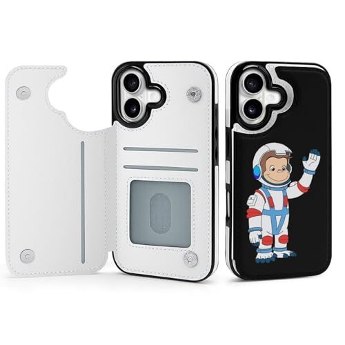 手帳型 おさるのジョージ 対応 iPhone 17 ケース カード収納 スマホケース 財布型 携帯ケース 軽量 全面保護 スタンド機能 おしゃれ お祝いギフト