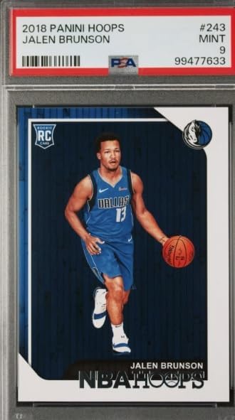 2018-19 Panini Hoops Jalen Brunson Graded PSA 9 Mint RC NBA Basketball Rookie Card #243