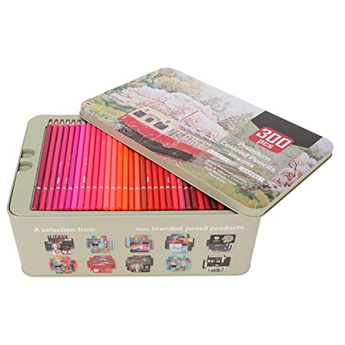 Crayons de couleur d'artiste Haofy ensemble de 300 pièces avec étui, cadeau idéal dessin