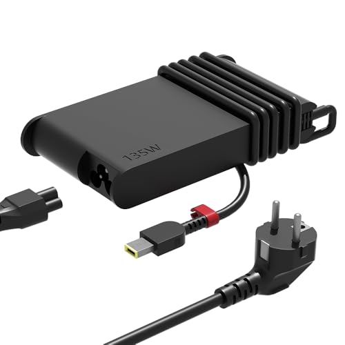 PowerPortnerLink Slim 135W Cargador Compatible con Lenovo Yoga Slim 7 Pro C940 Y70 Y50 Ideapad Gaming 3 Y700 700 L340 Ideapad Creator/Pro 5 7 Legion Y520 ThinkPad P1 T15p P16v ThinkBook 15P Adaptador