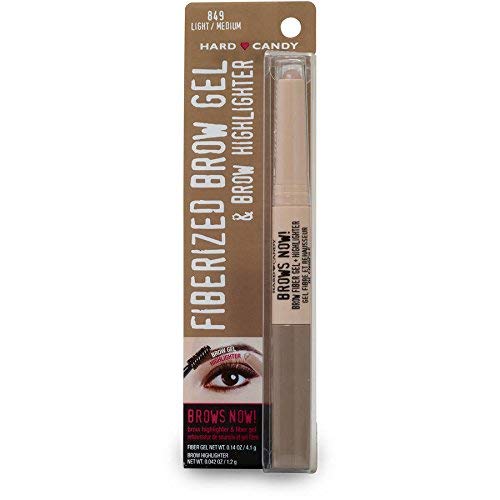 Hard Candy Brows Now Fiberized Brow Gel & Brow Highlighter, # 849 Light /Medium