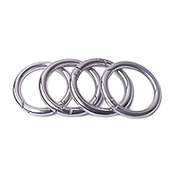 YUNYU - Lot De 24 Anneaux à Ressort Pour Sacs, Portefeuilles, Bricolage Et Créations - Doré & Blanc - 13/16/19/25 Mm