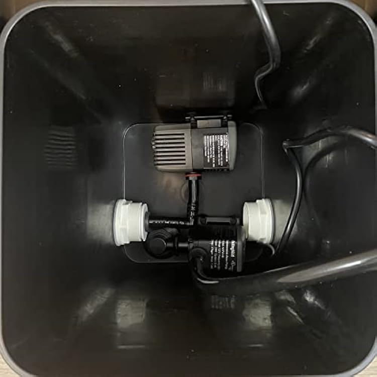 Recirculating Deep Water Culture RDWC Hydroponic Grow Kit System, 5 Gallon, 4 Site with Connected Reservoir