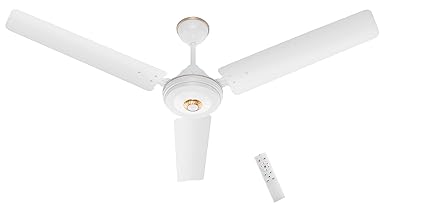 AIRELEC GLORIA BLDC ENERGY SAVING 5 STAR RATED 1200 mm, 3 BLADE HIGH SPEED CEILING FAN WITH REMOTE WHITE