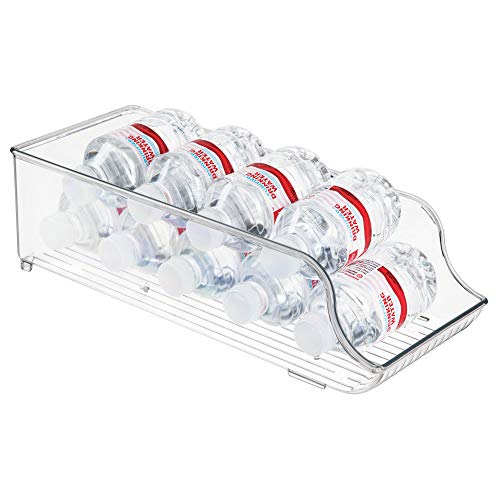 iDesign BPAFree Plastic Water Bottle and Drink Holder Fridge Organizer