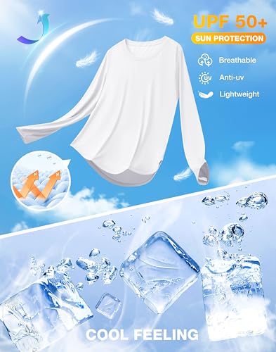 Soothfeel Women's UPF 50+ Sun Shirts Long Sleeve SPF UV Protection Rash Guard Lightweight Quick Dry Hiking Workout Tops4