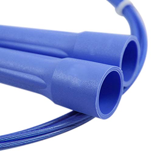 Gripad Wod Speed Jump Rope (Blue). Great For Speed-Jumping, Double-Unders, Wod, Boxing, Mma, Cardio Workout, And General Fitness Training. Adjustable Cable Length. Carry Case Included. #TOP6