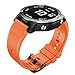 ANCOOL Compatible with Fenix 5X Band Easy Fit 26mm Width Soft Silicone Watch Bands Repalcement for Fenix 5X/Fenix 5X Plus/Fenix 3/Fenix 3HR Smartwatches - Orange