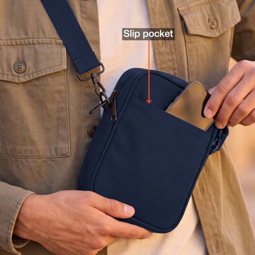 Image of Nasher Miles Premium Sling Bag | Crossbody Bag | PU & Polyester One Shoulder Bag| Multipurpose Travel Bag | Ideal for Daily Use, Office, Travel, Hiking