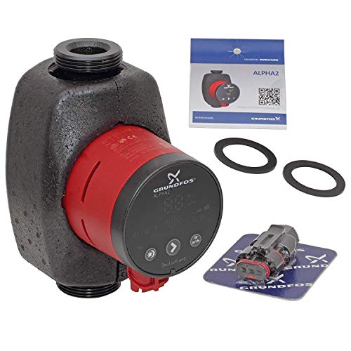 Grundfos Hocheffizienz-Umwälzpumpe Alpha2 25-80 180 mm