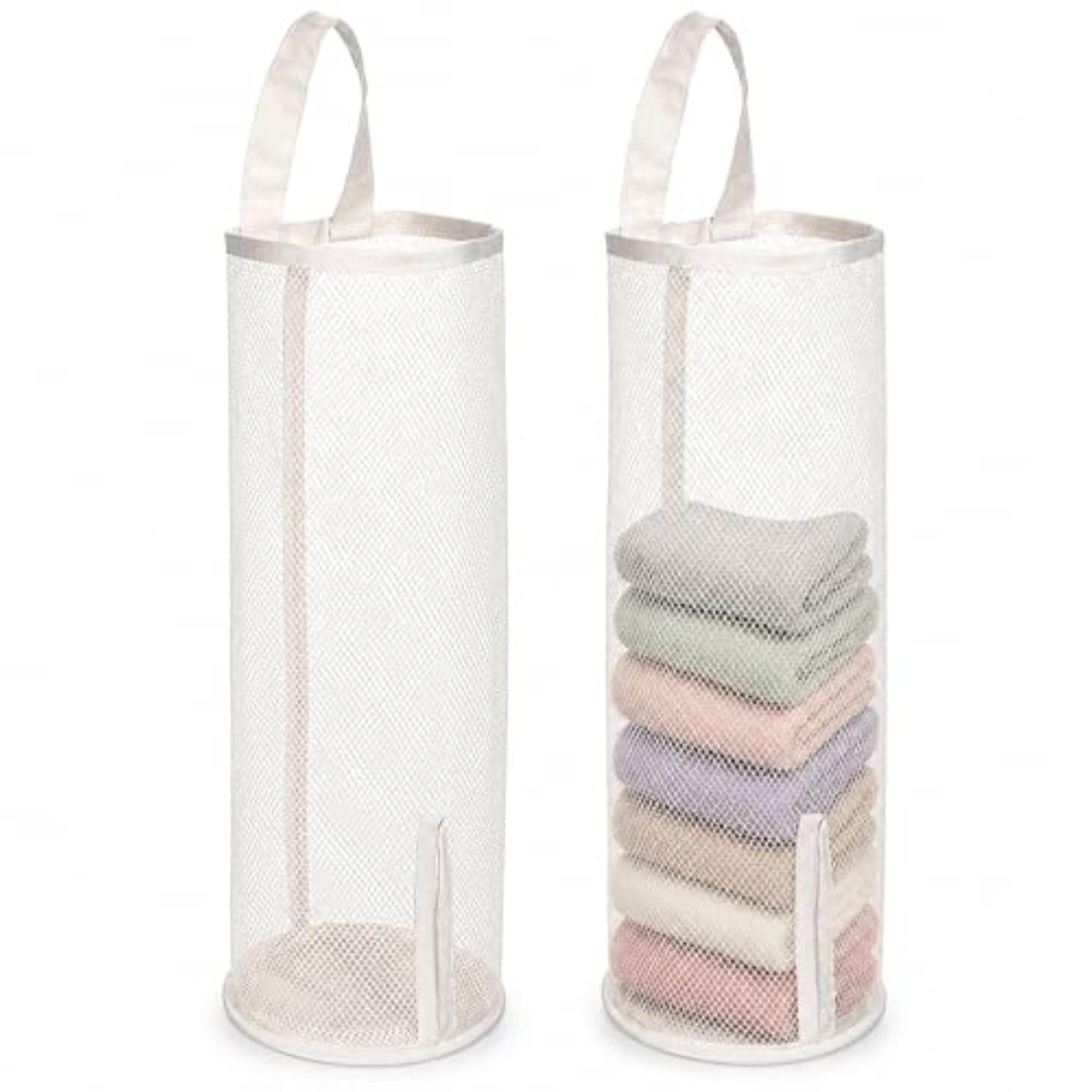 2Pcs Wall Hanging Sock Storage Bag