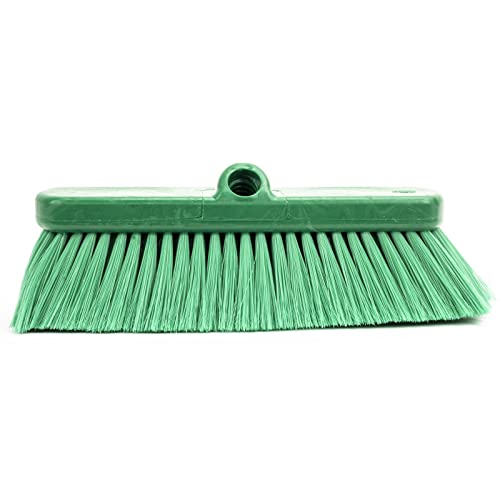 Image of SPARTA 41278EC09 Flo-Thru Plastic Wall Scrub Brush, Equipment Brush With Soft Nylex Bristles For Industrial Kitchens, Hospitals, Commercial Cleaning, 4 Inches, Green