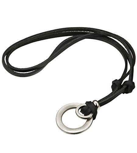 Jstyle 4 Pcs Leather Necklace For Men Women Pendant Vintage Wing Feather Chain Adjustable Black #TOP4